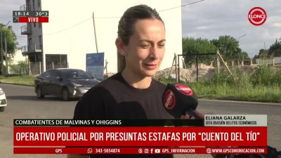 Operativo policial por estafas bajo la modalidad "cuento del tío"